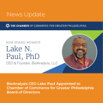photo of Lake Paul PhD recently appointed to Philadelphia Chamber Board